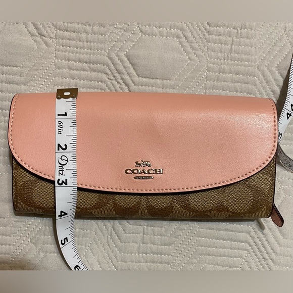 Coach Pink and Brown Wallet with Signature Monogram New Without Tags - Picture 12 of 12